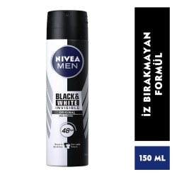 Nivea Men Black & White Invisible Original Sprey Deodorant Erkek 150 Ml