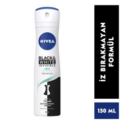 Nivea Invisinle Black & White Fresh Sprey Deodorant Kadın 150 Ml