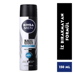 Nivea Men Invisinle Black & White Fresh Sprey Deodorant Erkek 150 Ml
