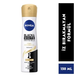 Nivea Black & White Invisible İpeksi Pürüzsüzlük Spey Deodorant Kadın 150 Ml