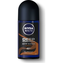 Nivea Men Deep Dimension Espresso Roll On Deodorant Erkek 50 Ml