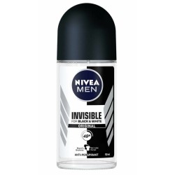 Nivea Men Black & White Invisible Roll On Deodorant Erkek 50 Ml