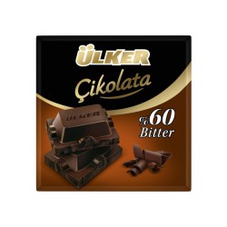 Ülker %60 Bitter Kakaolu Kare Çikolata 60 Gr
