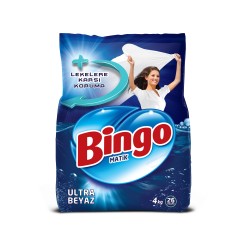 Bingo Toz Çamaşır Deterjanı Ultra Beyaz 4 Kg