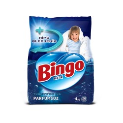 Bingo Toz Çamaşır Deterjanı Parfümsüz 4 Kg