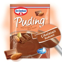 Dr. Oetker Puding Çikolatalı Bademli 118 Gr