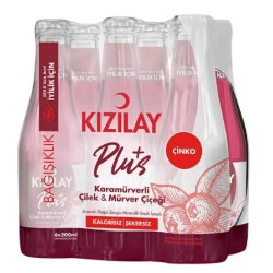 Kızılay Soda Plus +Karamürver Çilek 6x200 ml 