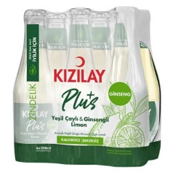 Kızılay Soda Plus +Yeşilçay Gingsenli 6x200 ml 