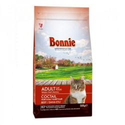 Bonnie Yetişkin Kedi Mamasi Renkli Taneli 500 Gr