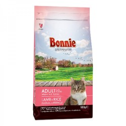 Bonnie Yetiskin Kedi Maması Kuzulu Pirinçli 500 Gr